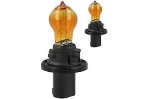 CARALL 2 PCS Car Halogen Bulb, Headlight Bulbs, Beam Low/High Beam Fog Light Replacement (HPC24WY 12V 24W Amber)