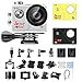HDCOOL Action Camera Waterproof Sports Camera 1080P 16MP 170° Wide-Angle Lens Underwater DV Camcoder, 2.0 Inch LCD Display,Include 2 Rechargeable Batteries and 2 Covers