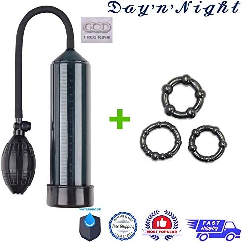 1SL2218 Black Advanced Enlarger Air Pump and Black Ring for Male
