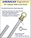 American Signature Flag Pole 5 Ft - Aluminum Spinning Tangle Free Flagpole for Sale! - Wall Mount Flagpole for Residential or Commercial. (White, 5')