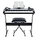 Alesis Melody 61 Beginner Bundle | 61-Key Portable Keyboard with Stand, Bench, Headphones, and Microphone