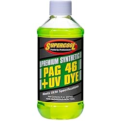 TSI Supercool A/C Comp Lube, UV Dye, 8 Oz, Flsh PNT