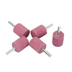 WenFo 5Pc Red 1/4" Shank Corundum Grinding Head