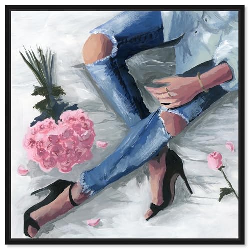 The Oliver Gal Artist Co. Fashion and Glam Framed Wall Art Canvas Prints 'Roman…
