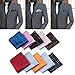 Mens 10 Pack Assorted Pocket Square Handkerchief Hanky (D1)