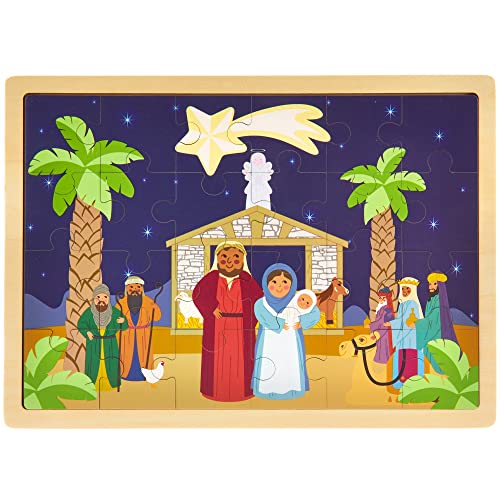 Imagination Generation Nativity Scene Puzzle Board Wooden Puzzle