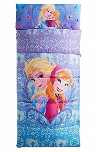 Disney Frozen Sleep Over Slumber Bag With Built In Pillow Anna Elsa Sleeping Bag
