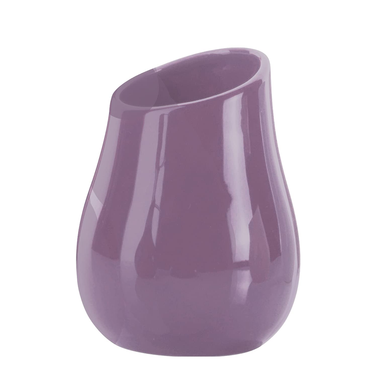 Gedy Adelaide Bathroom, Dimensions and Weight: 13 x 9.8 x 9.8 cm & 0.25 kg, Toothbrush Holder Made of Ceramic, Lilac Finish, R&D Design, 2 Years Warranty, Unique