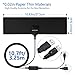TV Antenna, MIESCHER Indoor Antenna, built-in Amplifier 60 miles Signal Reception for 1080P, VHF and UHF, get Free Local Channels for TV, HDTV and Smart TV - Black