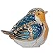 MLWYQOJ Jiaheyou Enameled Jeweled Robin Bird Trinket Jewelry Box Bird Decoration Ring Holder