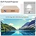 Mini Portable Projector, SeeYing S1 DLP Pocket Video Projector HD 1080p Supported WiFi Airplay 150'' Display Home Theather Entertainment (SYD2-Grey)