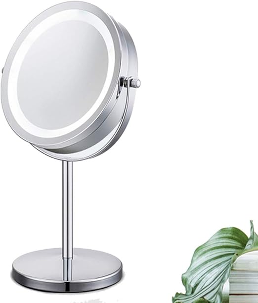 illuminated table mirror