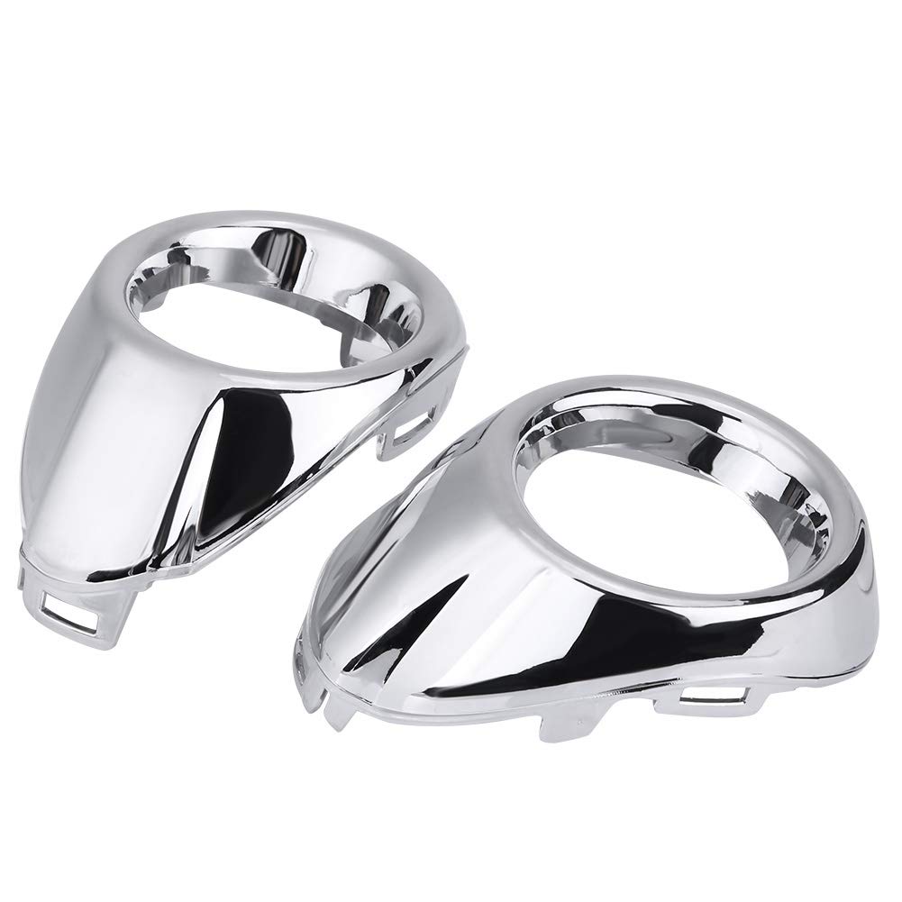 KIMISS Pair of ABS Front Bumper Fog Lamp Lens Cover