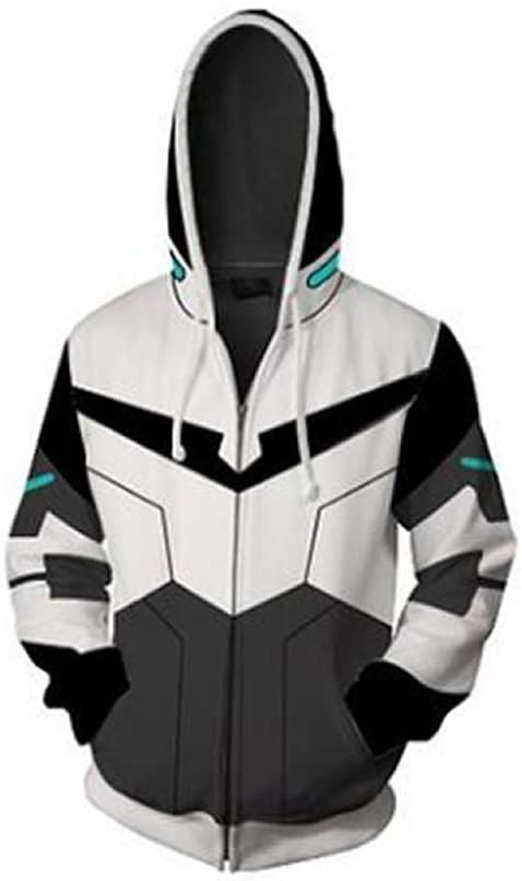 WKS Pidge Hoodie,Anime Cosplay Zippeable Long Sleeve Costume Cardigan for Party