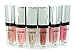 6 Matte Finish Pigment Lip Gloss set - Professional Grade Natural Color (Liquid Lipstick)