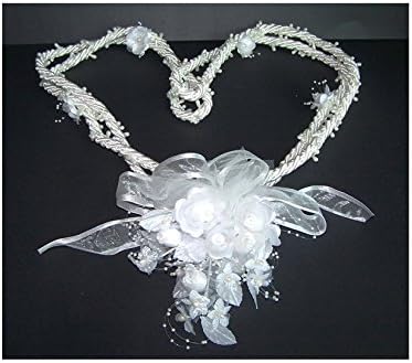 Bridal Lassos Wedding Lassos Lazos De Boda Hand Made In USA - White Color (Lasso5W Z)