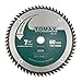 TOMAX 7-1/4-Inch 60 Tooth ATB Finishing Saw Blade with 5/8-Inch DMK Arbor