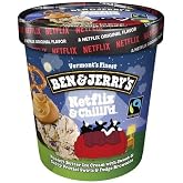 Ben &amp; Jerry's Non-GMO, Cage-Free, Fairtrade Ingredient Ice Cream Pints, Pack of 6 (Netflix &amp; Chill'd)