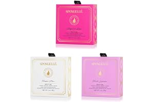 SPONGELLÉ Spongelle Wild Flower Buffer Body Scrubber Bundle with Box | Bath & Shower Loofah for Women | Exfoliator with Body Wash Infused | 14+ uses (Bulgarian Rose, French Lavender, Freesia Pear)