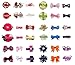 Bundle Monster 18pc Girl Baby Toddler Ribbon Bows Flowers Mixed Design Hair Clip