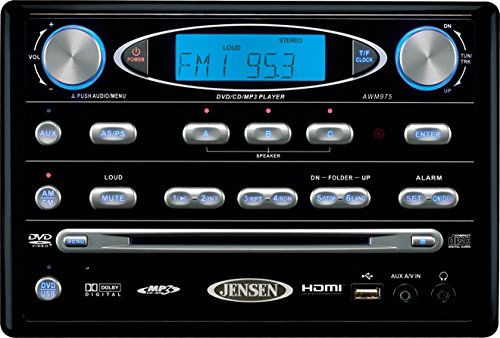Jensen (AWM975) Black AM/FM/DVD Stereo