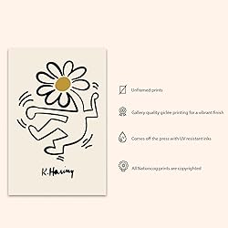 Nationcog Flower Dancing Print Poster Danish Pastel