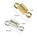Fani Gold and Silver Spring Jewelry Ring Hair Coil Metal Hair Cuffs Dreadlocks Braiding Beads Twisted Braid Hair Accessories (60 Pieces in a Bottle )