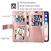 Aweevnye Galaxy S10 Plus Case, Galaxy S10 Plus Wallet Case, Multi-Function 10 Credit Card Holders Flip Wallet Leather Zipper Coins Magnetic Purse Cover Rose Gold