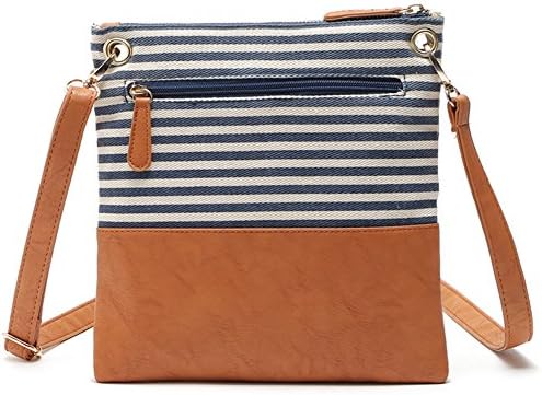 Crossbody Shoulder Bag,Messenger Bag Handbag with Double Zipper for Women Lady Girls by Ubags
