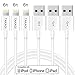 iPhone Charger, TAKAGI 3PACK 6Feet Extra Long Lightning to USB Cable Syncing Data Charging Cord for iPhone X/8 plus/8/7 plus/7/6 plus/6s/5/5s/SE/iPad and iPod (White)