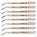 Sakura Pigma Micron Fine Line Pen High Light and Soft Head Pen Manga Drawing- Assorted 8 Pens set (Assorted colors, PN-8 Pens)