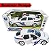 Bump and Go Police Toy Car - Battery Operated Novelty Cop Toy Car with Bump and Go Action | Sirens | Lights for Kids 3 Years and Up - Car Changes Direction on Contact