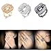 Mytys Cocktail Rings Fashion Cubic Zirconia Mesh Band Ring for Women Girls