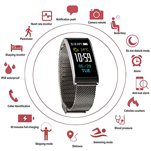 Smart Watch, Fitness Tracker with IP68 Waterproof, Oman Ubuy