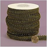 Olive Gimp Braid Trim, 5/8"X 10Yd