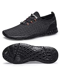 SOBASO - Zapatos de agua de playa para adultos, unisex, color negro, azul, blanco, talla de EE. UU. 5,5 a 13,5