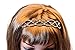 Yeshan Criss Cross Shape Rhinestone and Crystal Handmade Plastic Headband ,Hairband for Women,white