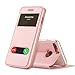 FYY Case for iPhone 7 Plus/8 Plus, Magnetic Flip Phone Case Stand Protective Cover with Window View Function for Apple iPhone 7 Plus/8 Plus 5.5