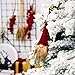 Handmade Swedish Tomte Christmas Tree Ornaments Hanging Set - Santa Decoration Scandinavian Gnome - Holiday Home Ornaments, 3 Packs