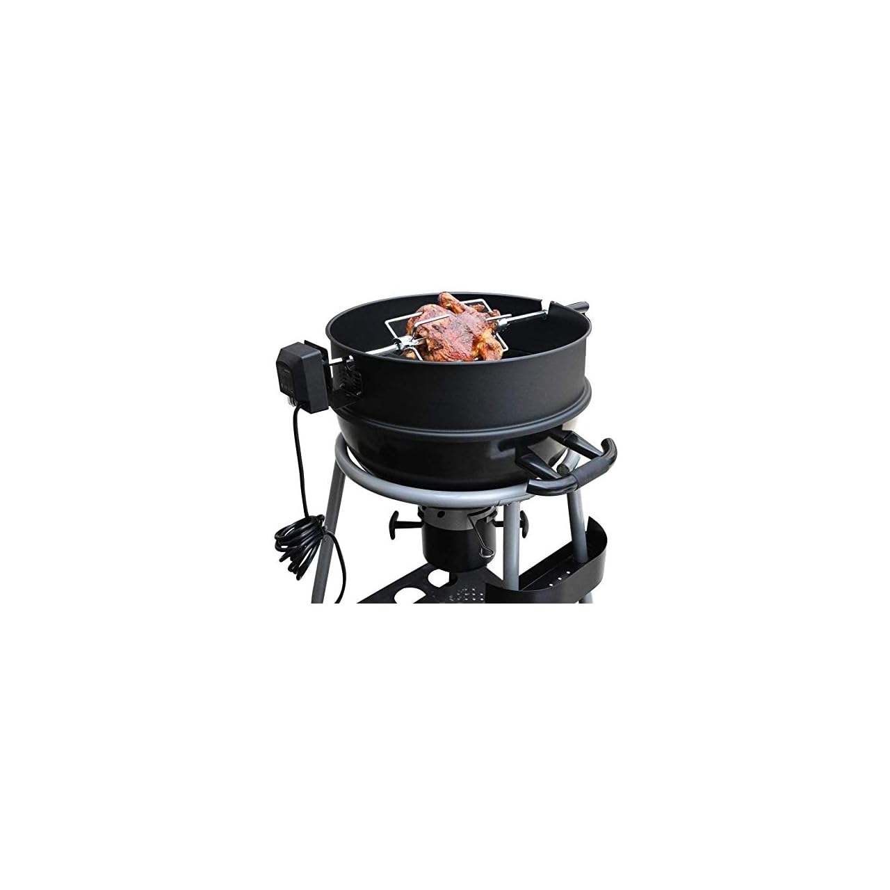 Onlyfire BRK6025 Enamelled Rotisserie Ring Kit Fits er 57CM Charcoal Kettle Grill with