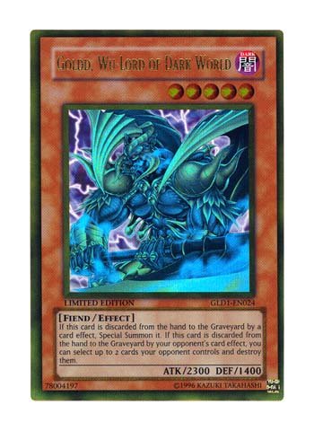 Yu-Gi-Oh! - Goldd, Wu-Lord of Dark World (GLD1-EN024) - Gold Series 1 - Limited Edition - Gold Rare