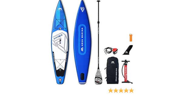 Aqua Marina Hyper aufblasbares Sup Modell 2019 - ISUP, Stand Up Paddelboard 381x81x15cm
