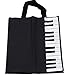 Sound harbor Music Handbag Tote Shopping Bag Gift Music Theme Bag (Black)