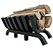 TITAN GREAT OUTDOORS 24in Fireplace Grate, Heavy Duty 1.25in Thick Steel Rungs, Elevated Log Wood Chimney Grate, Burning Fireplace and Firepits