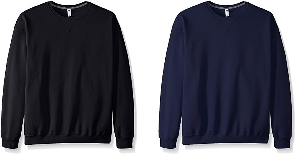 Fruit of the Loom Men's Fleece Crew Sweatshirt at  Men’s Clothing store
