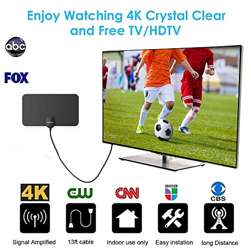 Wonido Digital Antenna for TV Indoor, 100 Miles Long Range Amplified
