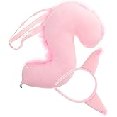 FOMIYES 1set Squirrel Ears and Tail Cosplay Set Adorable Costume Accessories for Halloween and Animal-Themed Parties Comfortable Headband and Tail Props for Boys and Girls Pink