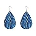 UMTNOR Teardrop Leather Earrings Drop Dangle Earings Lightweight Leather Earring for Women Girls