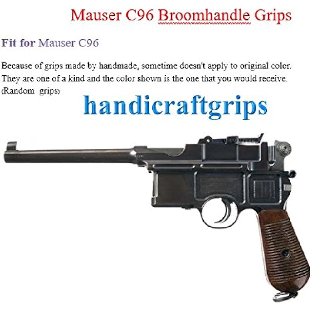 New Mauser C96 Pistol Grips Hard wood Broomhandle Handmade