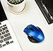 Amazon Basics Compact Ergonomic Wireless PC Mouse with Fast Scrolling - Blue